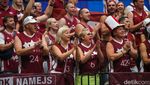 Semringah Suporter Latvia di Indonesia Arena