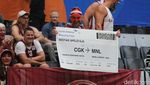 Semringah Suporter Latvia di Indonesia Arena