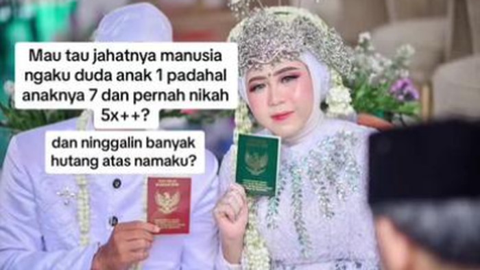 Video viral di TikTok, seorang wanita curhat bahwa sudah ditipu oleh suaminya sendiri dan meninggalkan banyak utang.