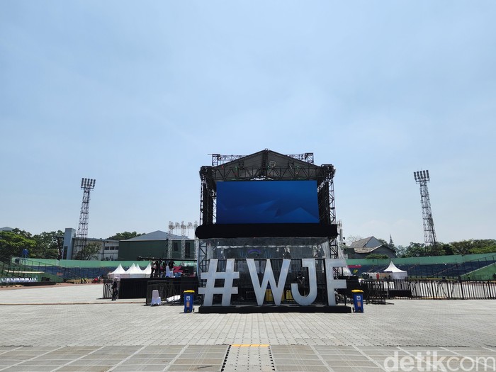 Suasana jelang open gate WJF 2023.