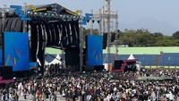 West Java Festival 2023 yang digelar di Stadion Siliwangi, Minggu (3/9/2023) resmi dibuka sejak 12.00 WIB. Nugraha/detikHOT