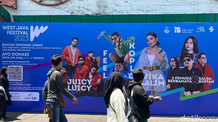 WJF 2023 Suasana jelang open gate konser WJF 2023.