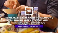 Soal kuliner, AHY doyan ayam goreng. Ia mengakui kelezatan ayam goreng di Rumah Makan Mbak Mul yang berlokasi di Tawangsari, Sukoharjo. Foto: Instagram @agusyudhoyono