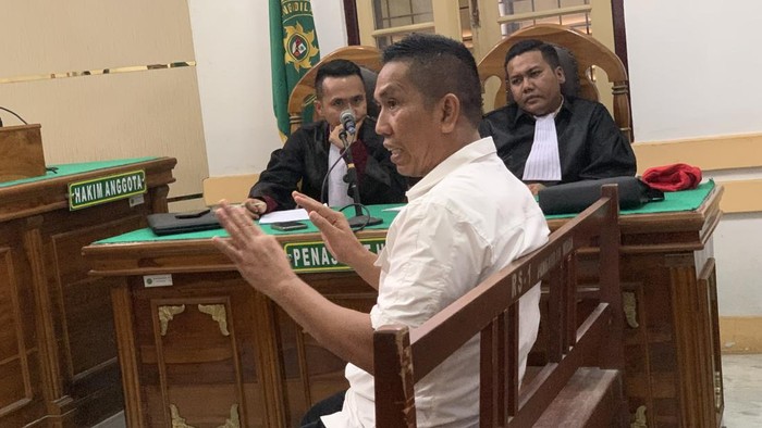 AKBP Achiruddin Hasibuan saat sidang di PN Medan