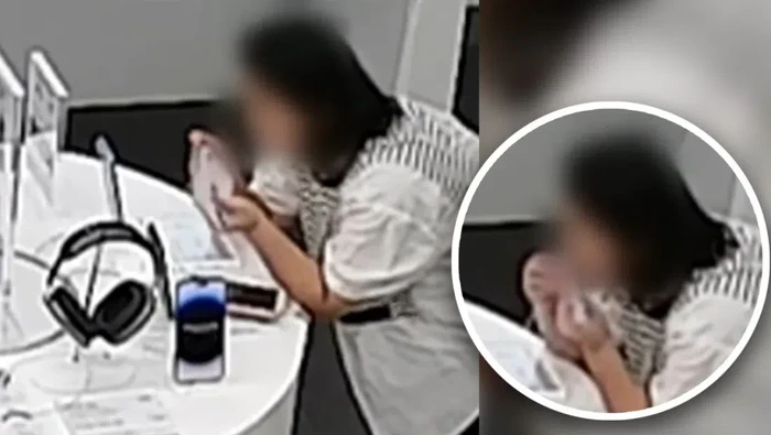 Aksi perempuan China curi iPhone 14 Plus