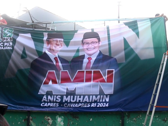 Baliho Anies-Cak Imin di Lumajang