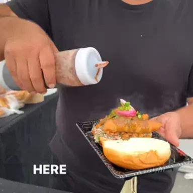 Burger unik pakai isian samosa