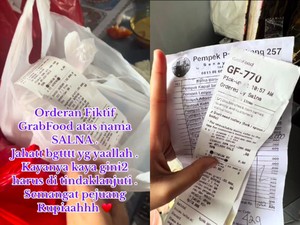 Wanita Ini Didatangi 5 Driver Ojol yang Bawa Orderan Fiktif Makanan