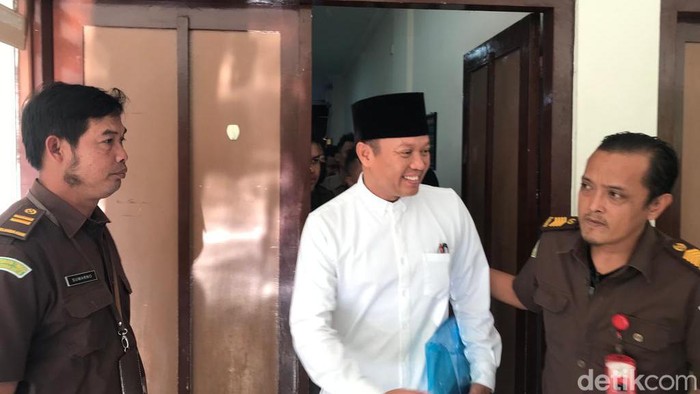 Eks Lurah Caturtunggal Agus Santoso jalani sidang dakwaan kasus mafia tanah di Nologaten, Senin (4/9/2023).