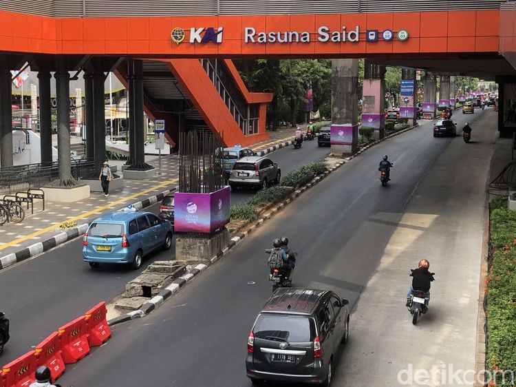 Ada KTT ASEAN, Rekayasa Lalin Diterapkan di Jl Rasuna Said