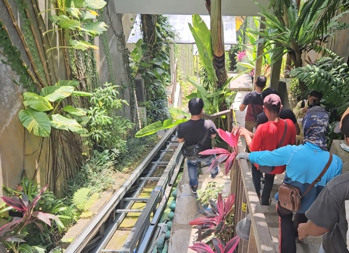 Jalur lift maut di Ayuterra Resort, Ubud, Senin (4/9/2023)