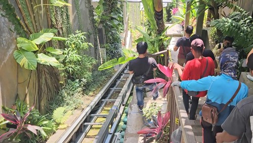 Jalur lift maut di Ayuterra Resort, Ubud, Senin (4/9/2023)