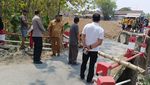 Penampakan Jembatan di Lamongan Ambrol Saat Dilewati Truk Muat Beton