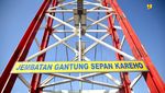 Telan Rp 13 M, Jembatan Gantung di Kalbar Rampung Seberangi Kapuas