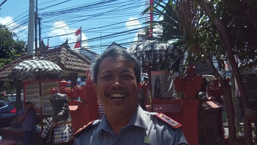 Kepala Kantor Wilayah Hukum dan HAM Bali Anggiat Napitulu di LP Keroboka, Badung, Bali, Senin (4/9/2023).