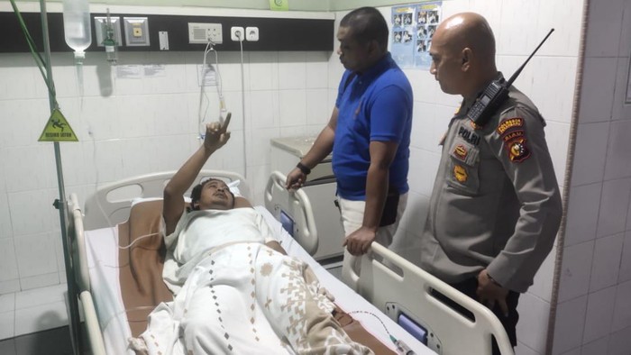 Korban saat dirawat di rumah sakit (Foto: Istimewa)