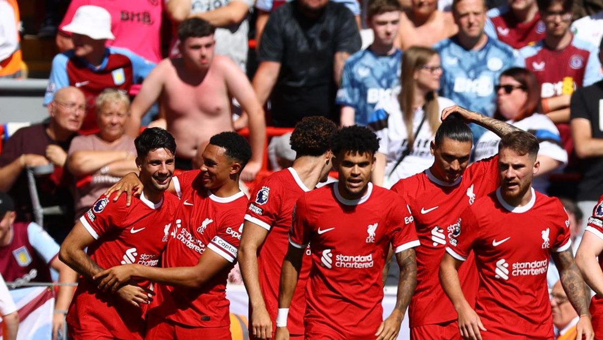 Gol cepat mudahkan Liverpool atasi Aston Villa (REUTERS/MOLLY DARLINGTON)