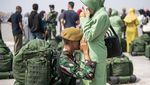 Momen Haru Pelepasan Satgas Penjaga Perbatasan RI-Malaysia