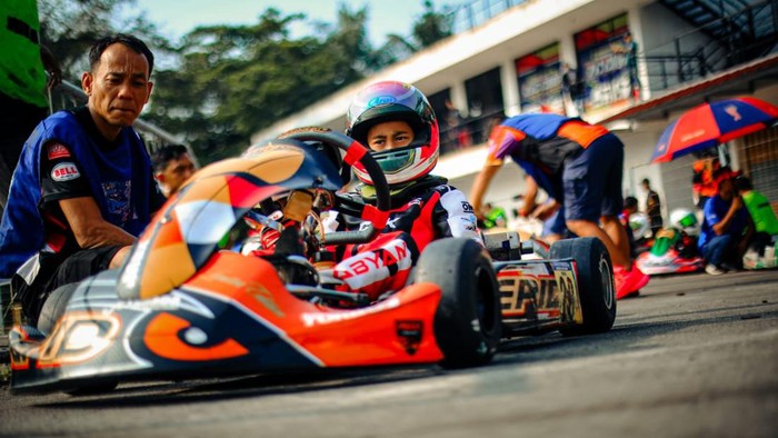 Pebalap Gokart Cilik Abyan Aqila sukses mengikuti Eshark Rok Cup Asia Indonesia 2023 di Sentul Carting International Circuit, Bogor.