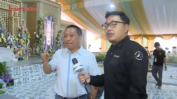 Pengusaha tambang asal Kalimantan Selatan, Haji Juanda alias Haji Ciut menggelar pesta pernikahan anaknya. (Tangkapan Layar Insertlive)