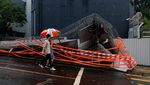 Potret Kerusakan Akibat Topan Saola di Hong Kong
