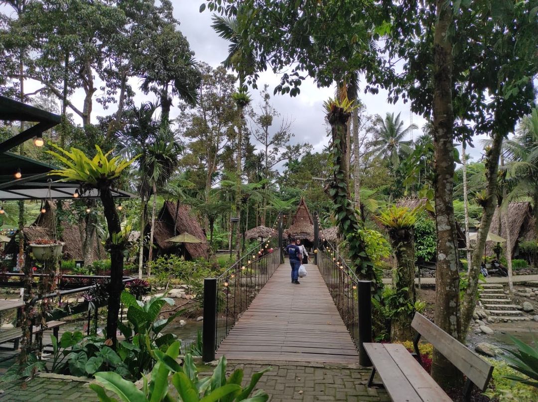 Potret suasana di Juma Lau, Sibolangit. (Kartika Sari/detikSumut)