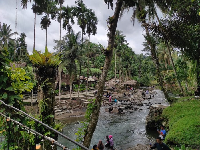 Potret suasana di Juma Lau, Sibolangit. (Kartika Sari/detikSumut)