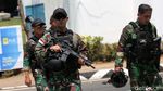 Jelang KTT ASEAN, Prajurit TNI dan Panser Siaga di JCC Senayan