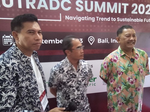 PT Telkom Indonesia (Persero) Tbk melalui anak usahanya, NeutraDC Hyperscale Data Center, berencana mengembangkan bisnis pusat data berkapasitas 1,5 gigawatt, Senin (4/9/2023). (Aryo Mahendro/detikBali)