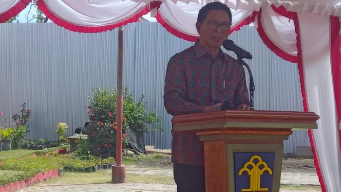 Sekretaris Daerah Badung I Wayan Adi Arnawa di LP Kerobokan, Badung, pada Senin (4/9/2023).