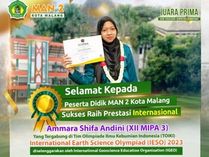 Keren! Siswa Asal Malang Ini Borong 5 Penghargaan di Olimpiade Kebumian Internasional