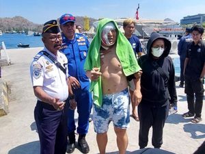 Sekoci Terbalik di TN Komodo, Turis Jepang Tersambar Baling-baling