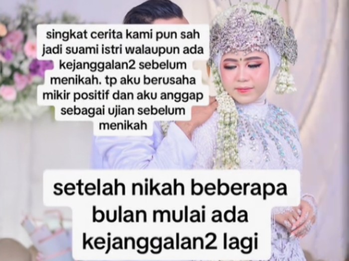 Video viral di TikTok, seorang wanita curhat bahwa sudah ditipu oleh suaminya sendiri dan meninggalkan banyak utang.