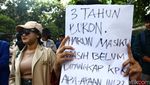 Aksi Mahasiswa Desak KPK Tangkap Buronan Harun Masiku
