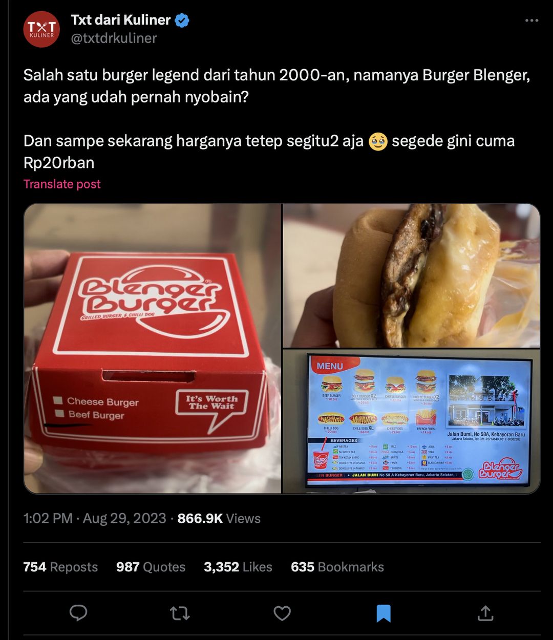 Burger blenger on sale