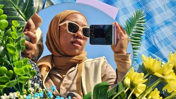 Foto menggunakan flex camera. Foto: Aisyah/detikINET
