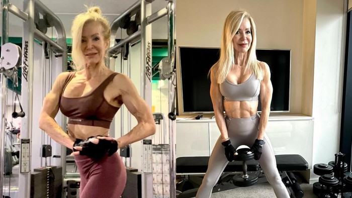 Body Goals Nenek Ini Bikin Takjub, Masih Aktif Jadi Binaragawan di Usia 64
