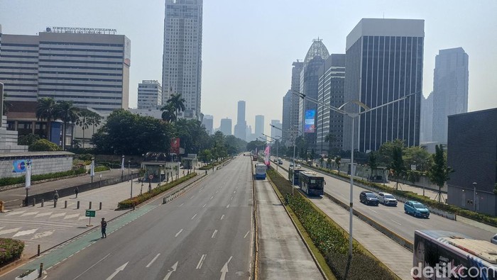 Jalan Sudirman-Thamrin steril (Wildan Noviansyah/detikcom)