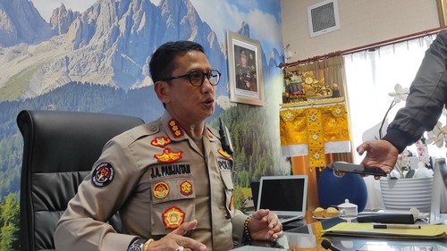 Kabid Humas Polda Bali Kombes Jansen Avitus Panjaitan, Selasa (5/9/2023). (I Wayan Sui Suadnyana/detikBali)