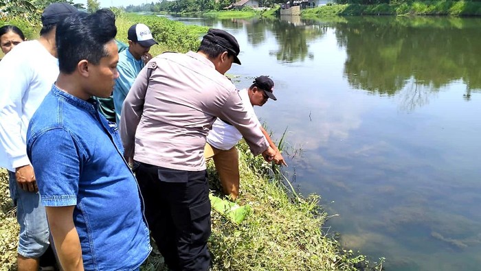 Lokasi ditemukannya jasad bayi di Karawang