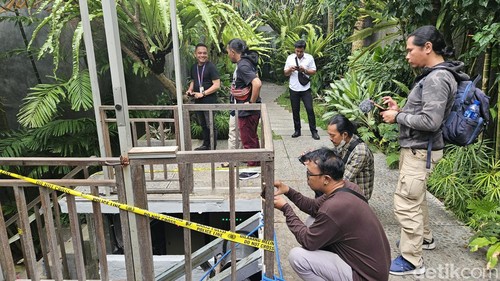 Lokasi lift maut di Ayuterra Resort.