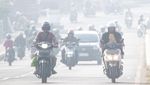 Ngeri! Kota Palembang Memutih Dikepung Kabut Asap