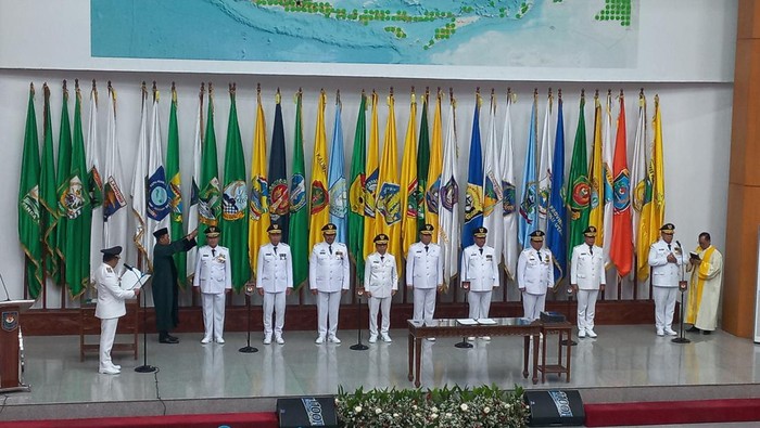 Pelantikan Pj Gubernur di Kemendagri (Anggi/detikcom)