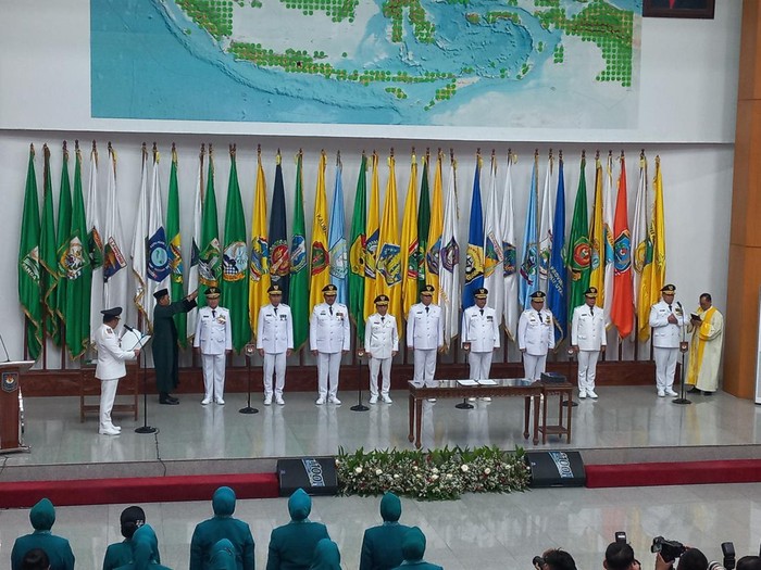 Pelantikan Pj Gubernur di Kemendagri (Anggi/detikcom)