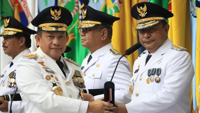 Pelantikan Pj Gubernur Sulsel Bahtiar Baharuddin.