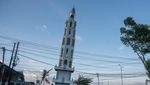 Upaya Penyelamatan Menara Masjid Miring di Palu