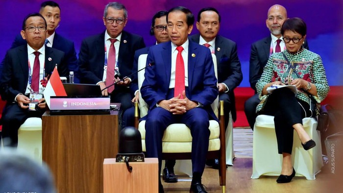 Presiden Jokowi membuka Sesi Retreat KTT ASEAN di JCC Senayan, Jakarta, Selasa (5/9/2023).