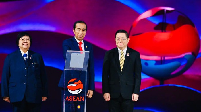 Presiden Jokowi resmikan pusat koordinasi pengendalian pencemaran asap lintas batas ASEAN. (Dok. Istimewa)
