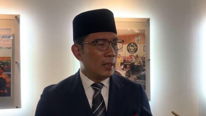 Ridwan Kamil usai pelantikan 9 Pj kepala daerah di gedung Kemendagri, Jakarta Pusat, Selasa (5/9/2023).