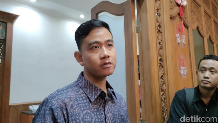 Wali Kota Solo Gibran Rakabuming Raka di Balai Kota Solo, Selasa (5/9/2023).